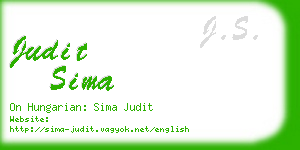 judit sima business card